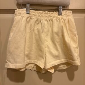 Brandy Melville Pale Yellow Shorts